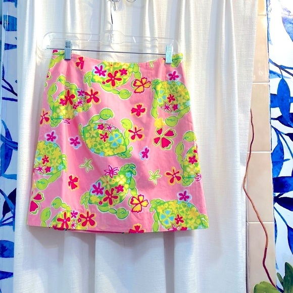 Women’s Adorable Lilly Pulitzer Muscle Beach Print Skirt Size 6P - Picture 1 of 7
